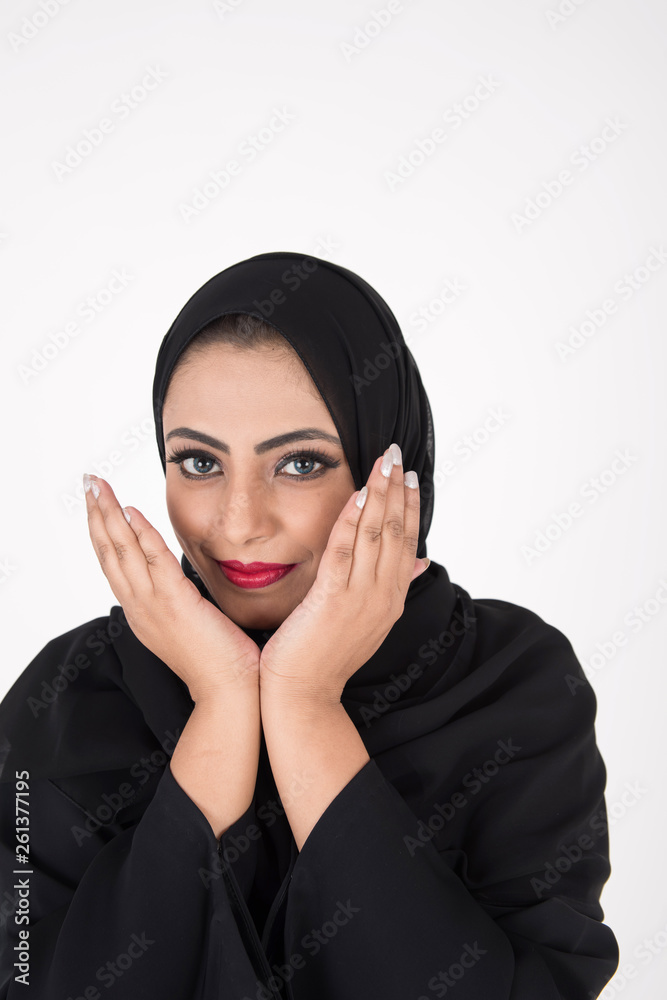 beautiful Arab woman in traditional dress