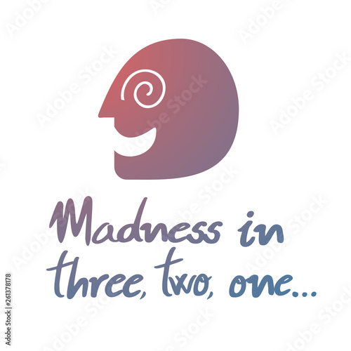 Creative mad icon