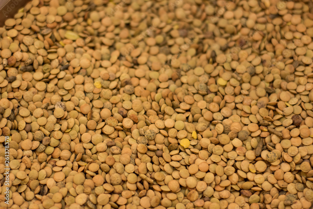 dry raw lentils plant fruits supermarket counter by weight food background textured concept dry raw lentils plant fruits supermarket counter by weight food background textured concept