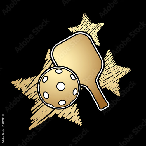 Pickleball symbol design