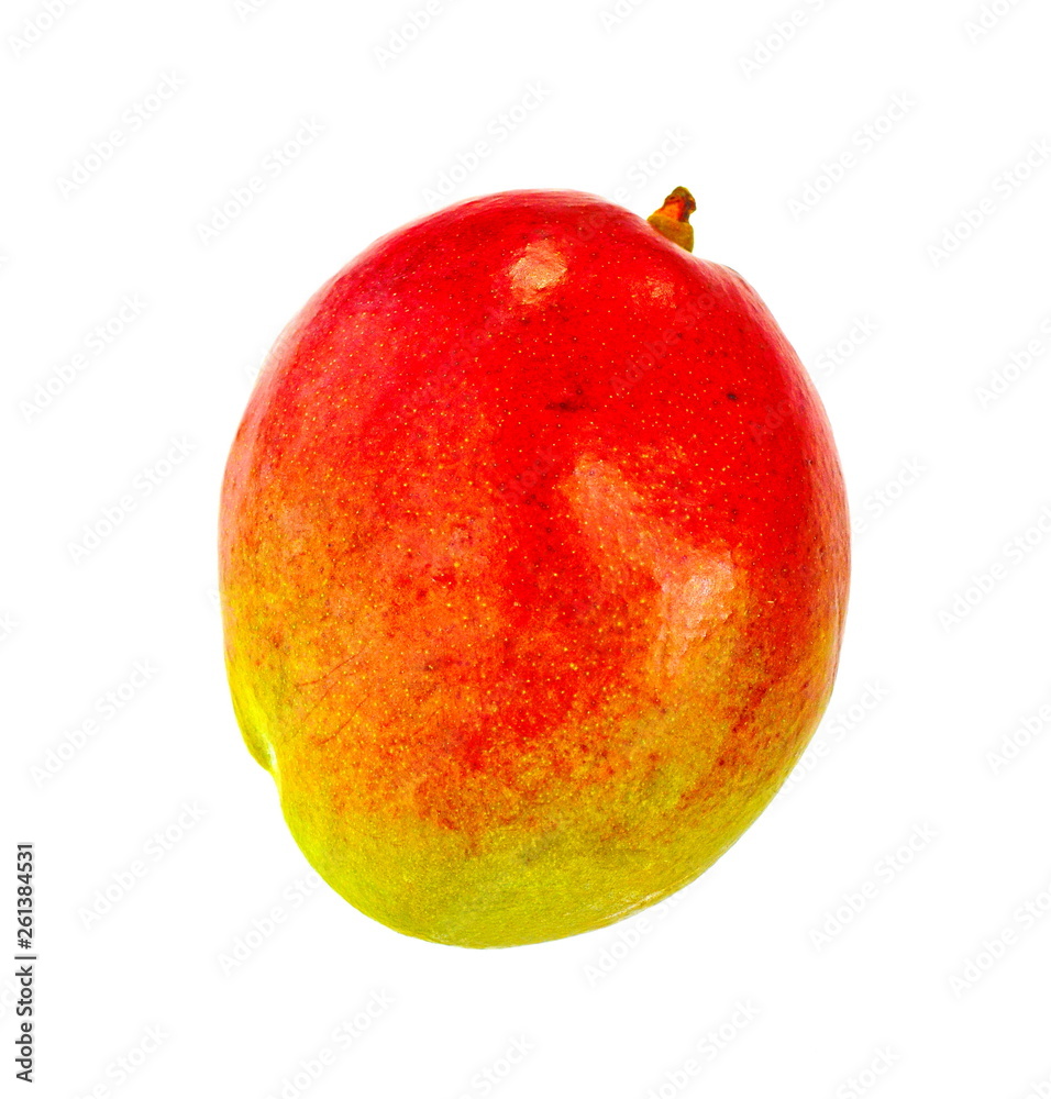 Juicy dessert mango isolated on white background. Juicy dessert mango isolated on white background.
