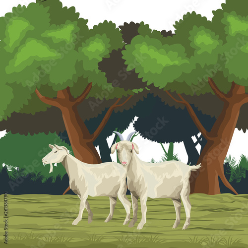 goat icon cartoon