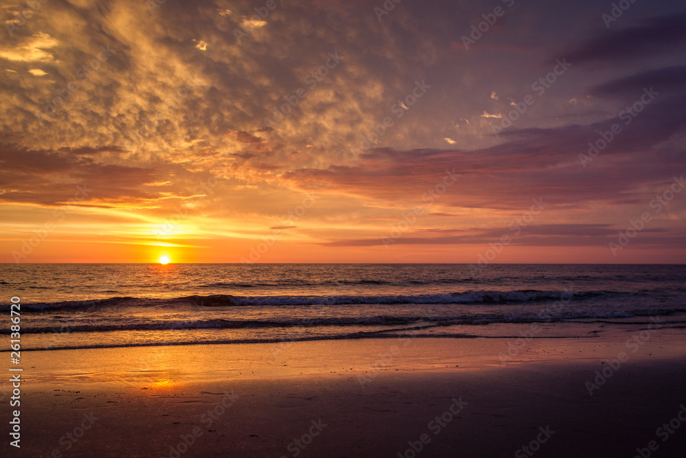 Sylt Sonnenuntergang an der Küste