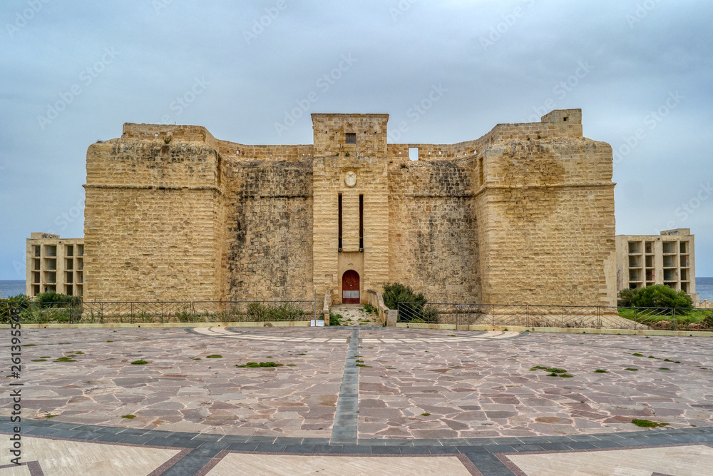View of St. Thomas Tower in Marsascala, Malta