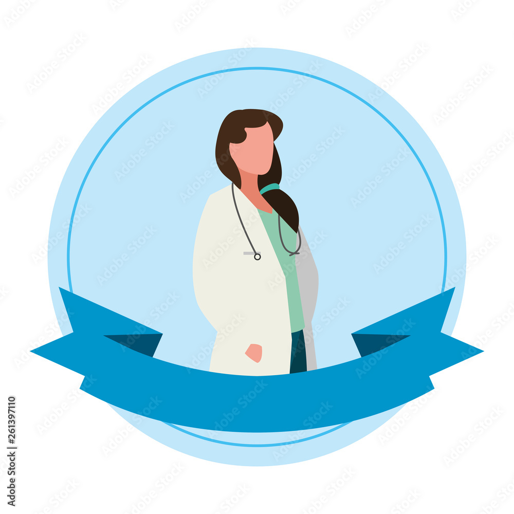 female doctor professional with stethoscope female doctor professional with stethoscope