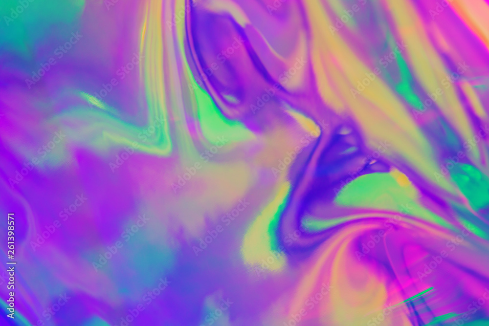 Abstract trendy holographic background in 80s style. Real texture in violet, pink and mint colors with scratches and irregularities. Synthwave. Vaporwave style. Retrowave, retro futurism, webpunk Abstract trendy holographic background in 80s style. Real texture in violet, pink and mint colors with scratches and irregularities. Synthwave. Vaporwave style. Retrowave, retro futurism, webpunk