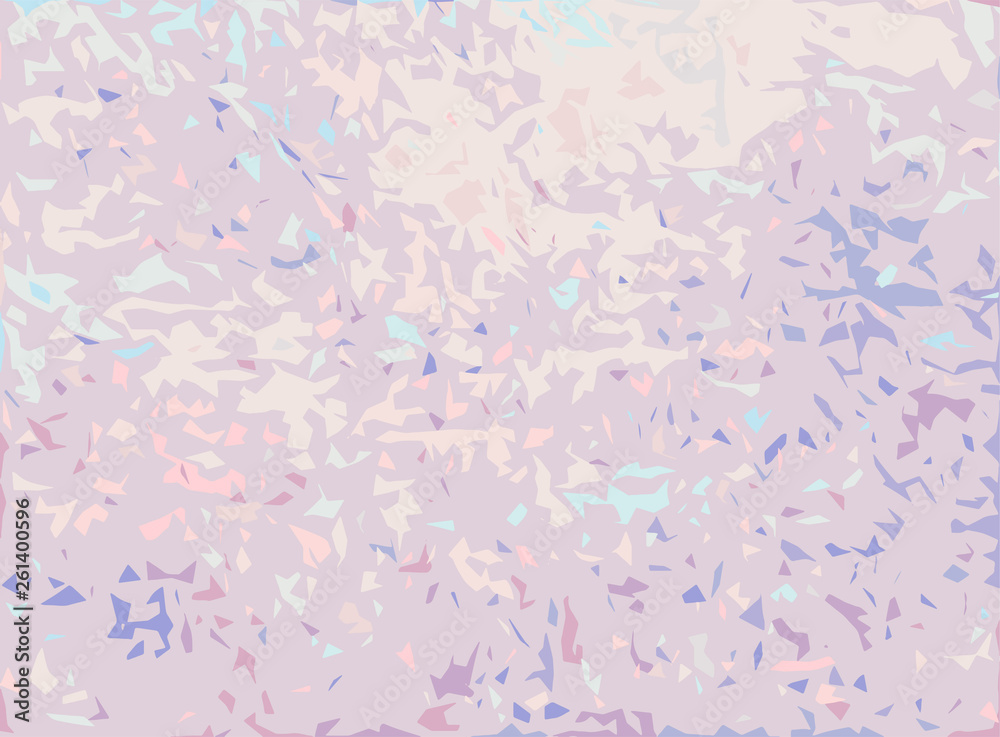 Creative abstract grunge background. Pastel colors. Random small shattered fragments. Spotty, patchy.