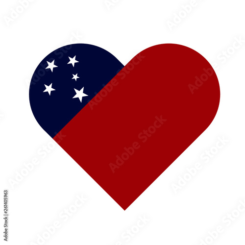 Free Download Samoa Flag Heart - GFXLoad