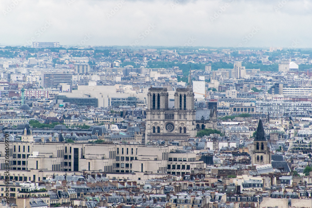 Notre-Dame de Paris from the Effiel Tower
