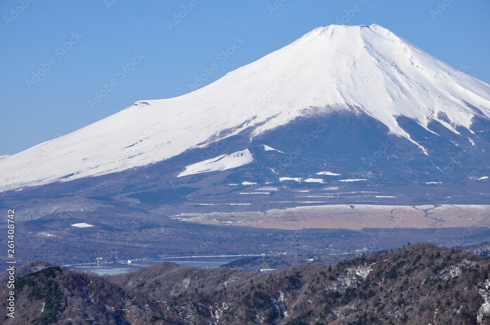 菰釣山から望む富士山