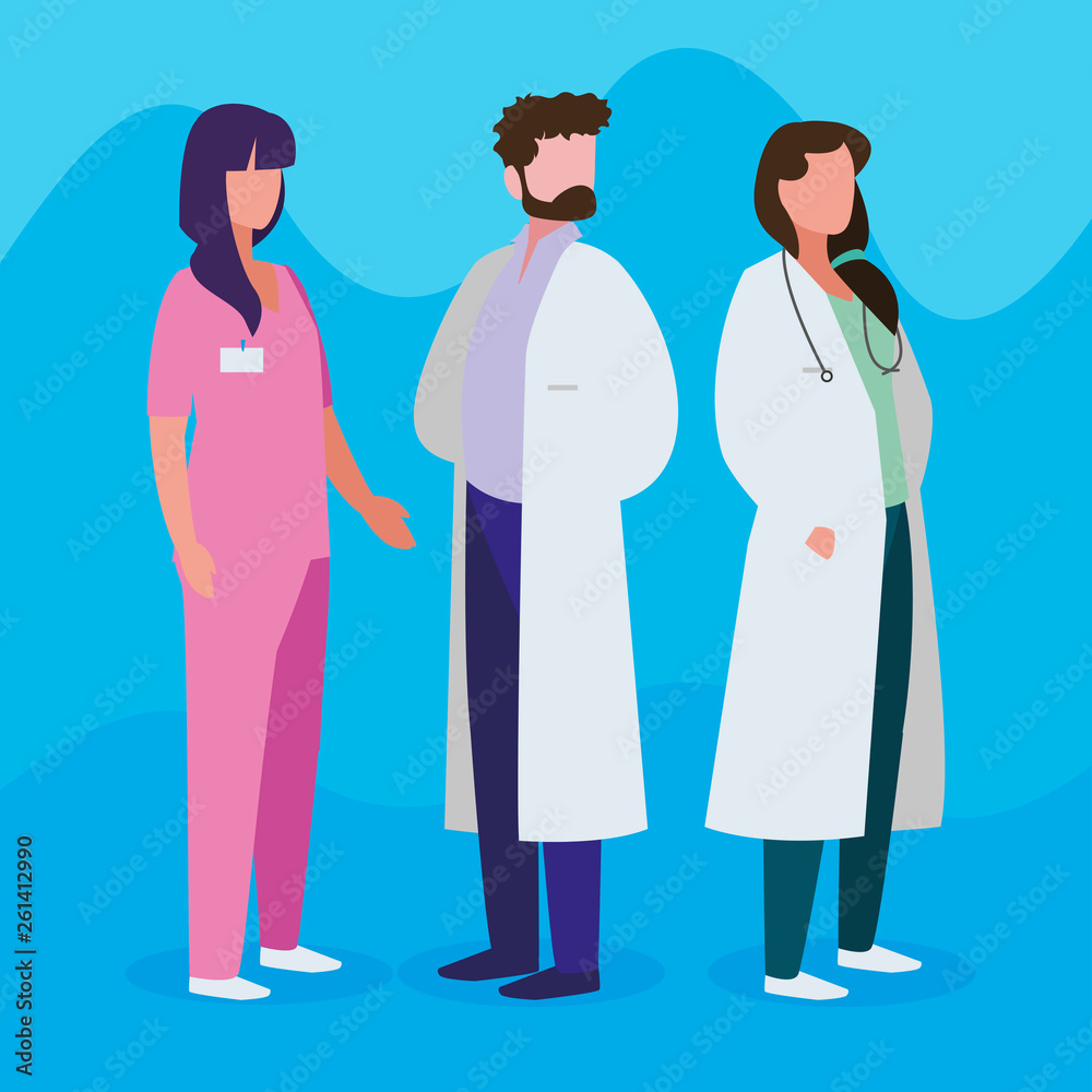 group of professional workers characters group of professional workers characters