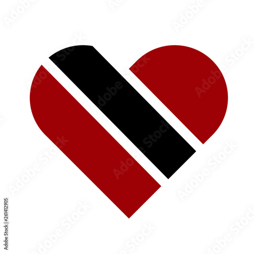 Free Download Trinidad and Tobago Flag Heart - GFXLoad