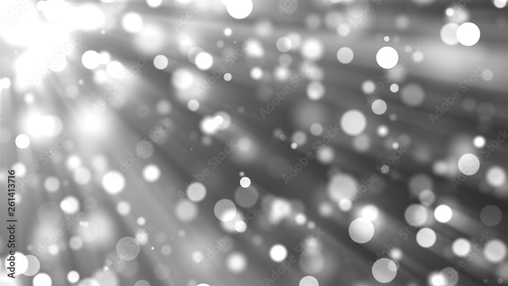 Beautiful white light particles are in space with bokeh effect, computer generated abstract background, 3D rendering Beautiful white light particles are in space with bokeh effect, computer generated abstract background, 3D rendering