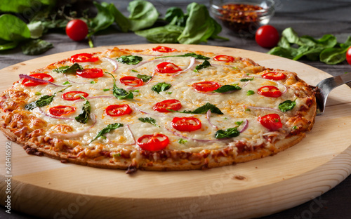 Fresh Homemade Veggie Pizza
