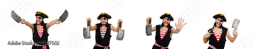 Man pirate isolated on the white background © Elnur