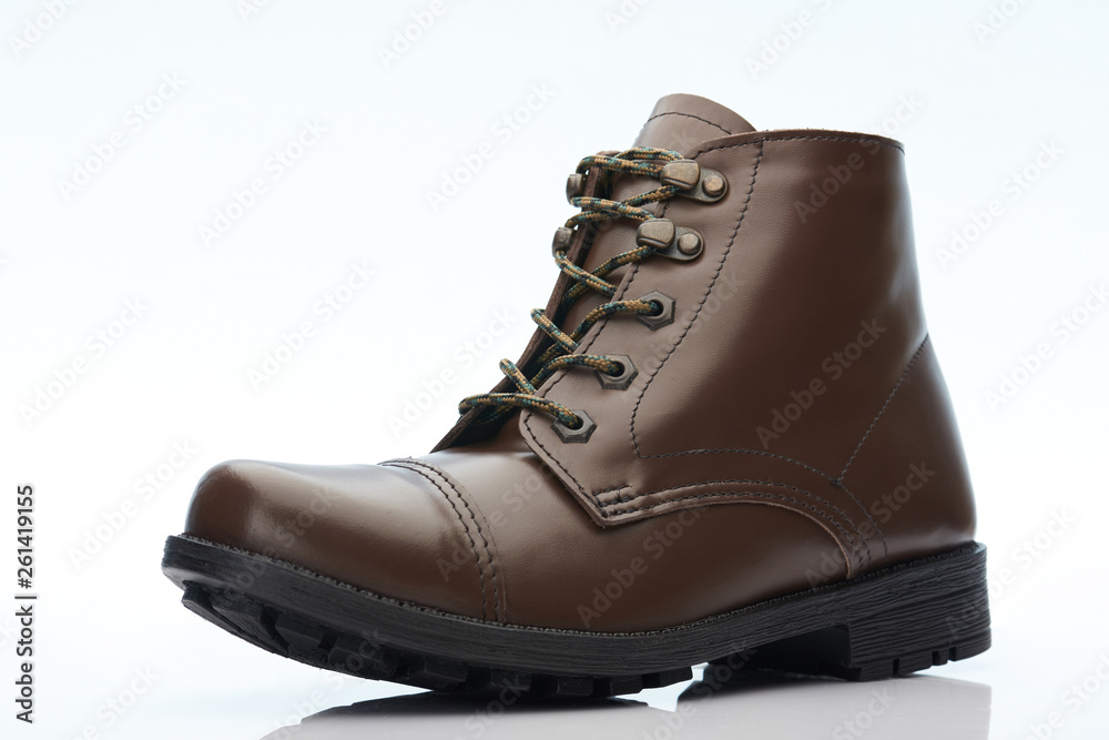 Brown leather casual shoe Brown leather casual shoe