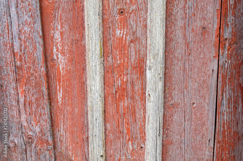Old barn siding with peeling paint