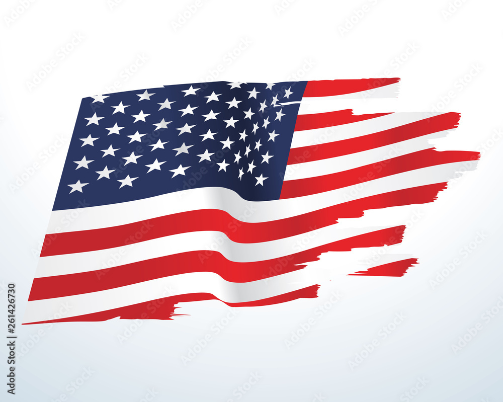 Obraz premium USA flag vector