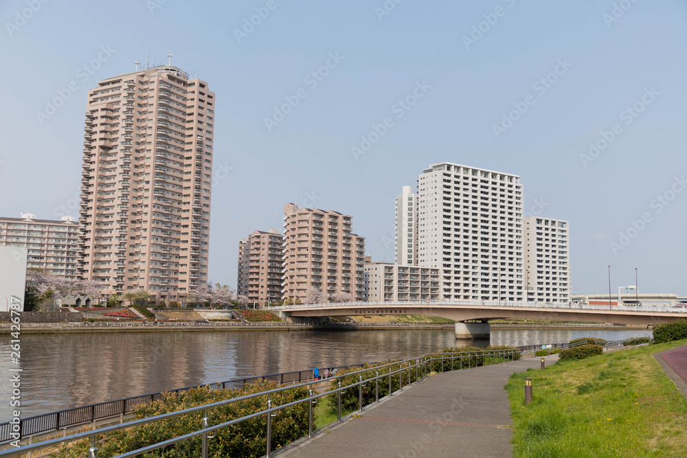 東京のマンション街 東京のマンション街