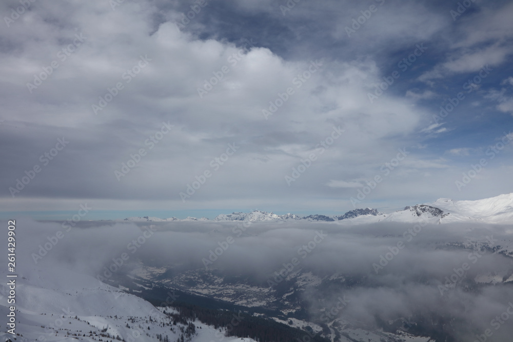 Fototapeta premium Berge um Davos / Mountains around Davos