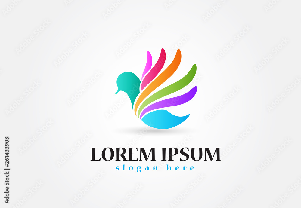 Obraz premium Bird logo vector design