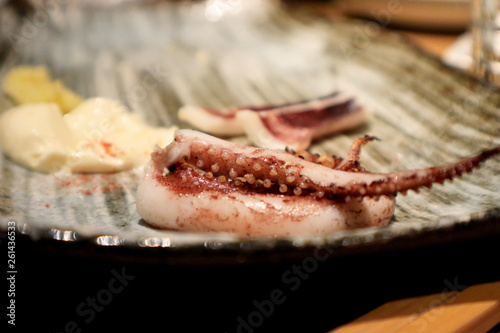 Squid Legs with Mayonnaise, Japanese Izakaya Food