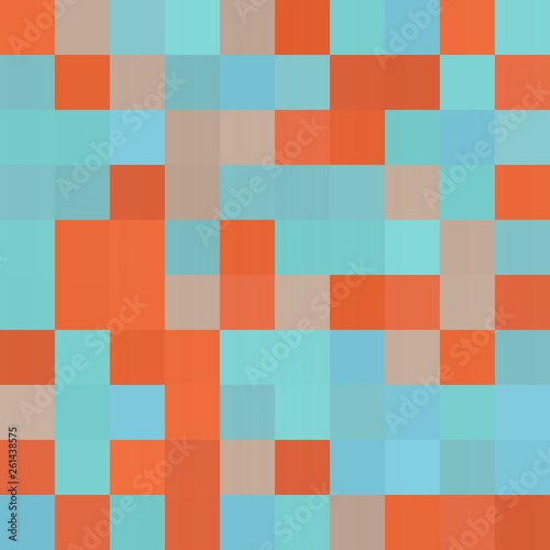 abstract colorful seamless geometric texture background with 100 rectangular squares in mosaic pattern. can be used for clothes fabric garment fashion graphic or concept design.