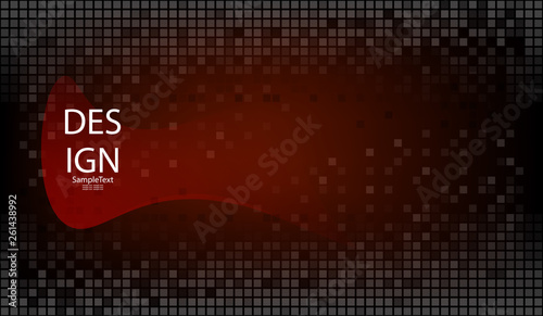 Abstract red geometric background with mosaic of squares