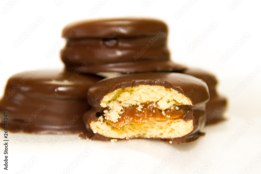 preparation of alfajores of dulce de leche bathed in chocolate preparation of alfajores of dulce de leche bathed in chocolate