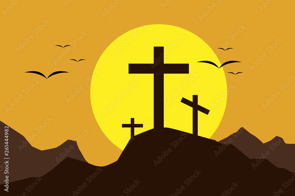 cross on the background of sky cross on the background of sky