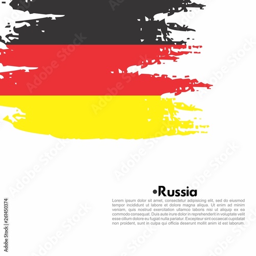 grunge texture national flag Design vector template 