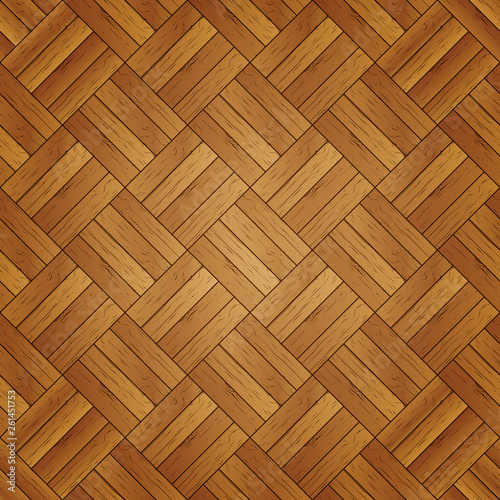 Seamless background of wooden parquet, vector illustration.