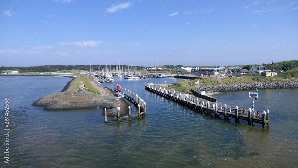 View of Marina Vlieland seen from the sea