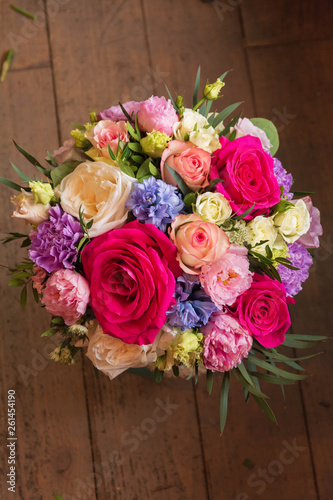 bouquet of flowers in the floristry shop wedding salon