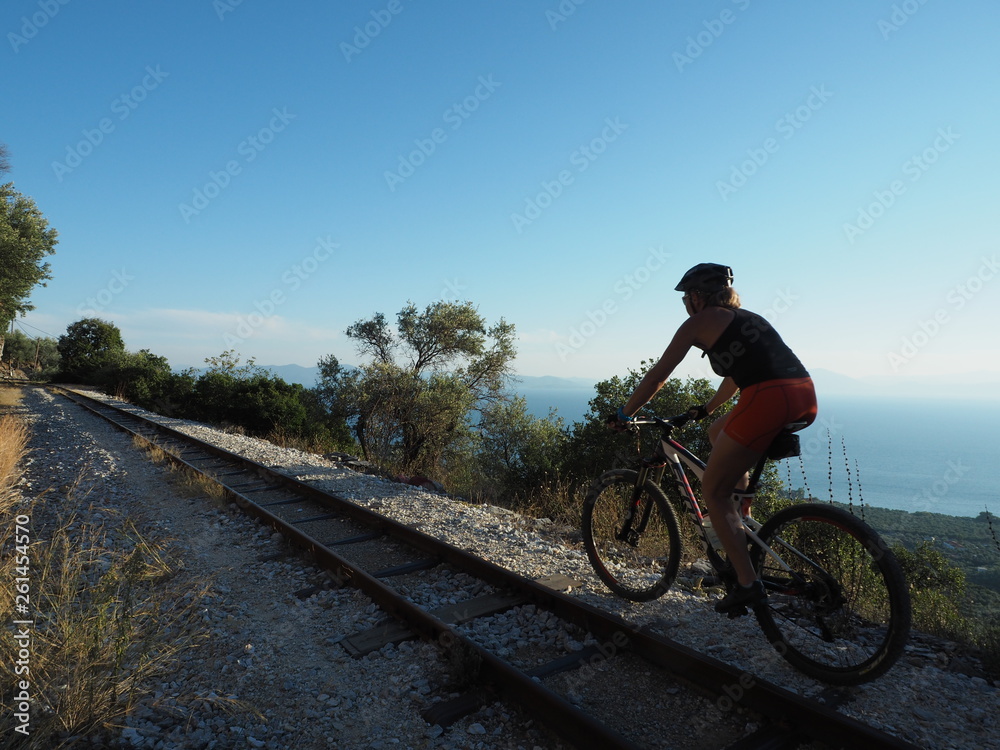 Fototapeta premium Vélo tout terrain en Grèce