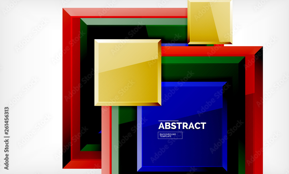 Geometric abstract background, modern square design Geometric abstract background, modern square design