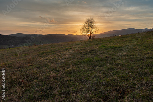 Zachód Słońca, Beskid Sądecki