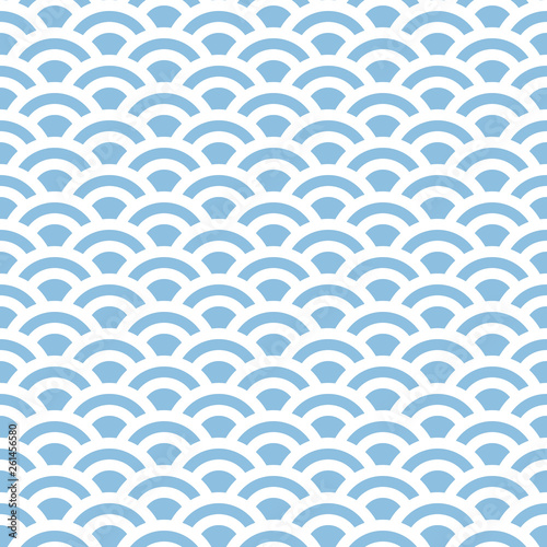 marine geometric seamless pattern