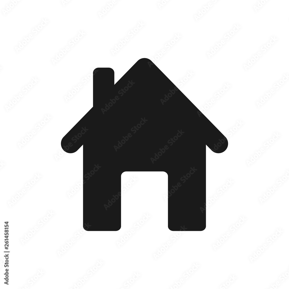 Home icon. Simple home icon in trendy style for website and UI Home icon. Simple home icon in trendy style for website and UI