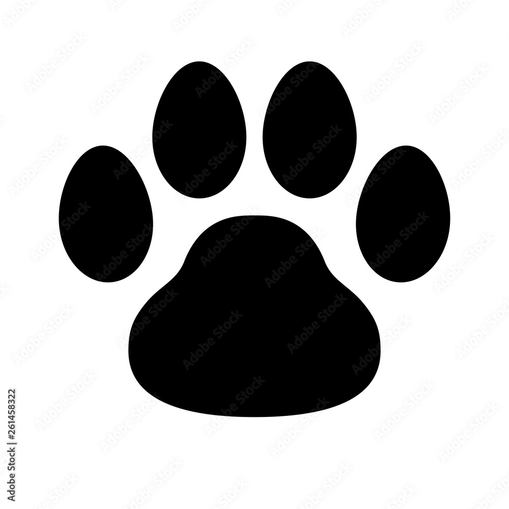 trail legs of the animal, vector icon. illustration. trail legs of the animal, vector icon. illustration.