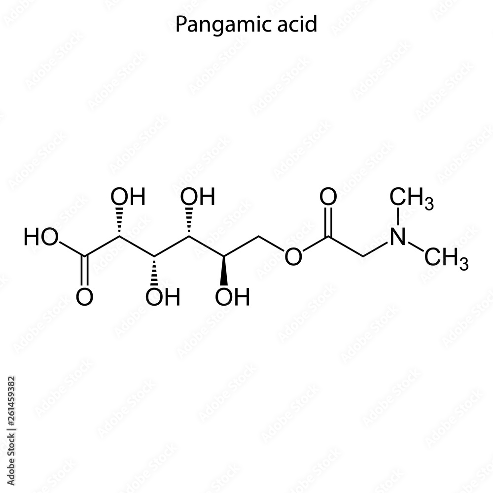 Skeletal formula of molecule.