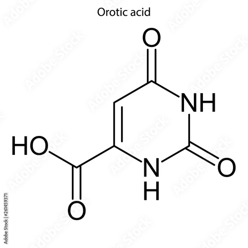 Skeletal formula of molecule.