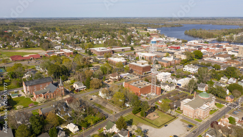 Elizabeth City North Carolina in Front of Forbes Bay and Pasqoutank River photo