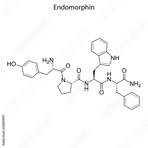 Skeletal formula of chemical molecule.