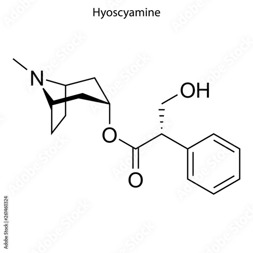 Skeletal formula of chemical molecule.