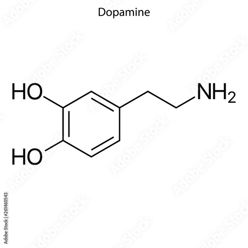 Skeletal formula of chemical molecule.