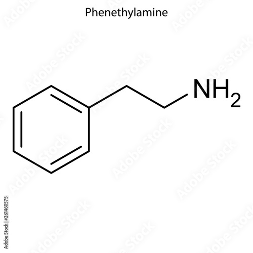 Skeletal formula of chemical molecule.