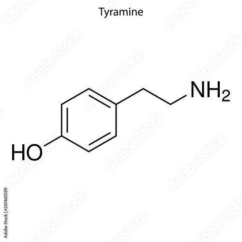 Skeletal formula of chemical molecule.