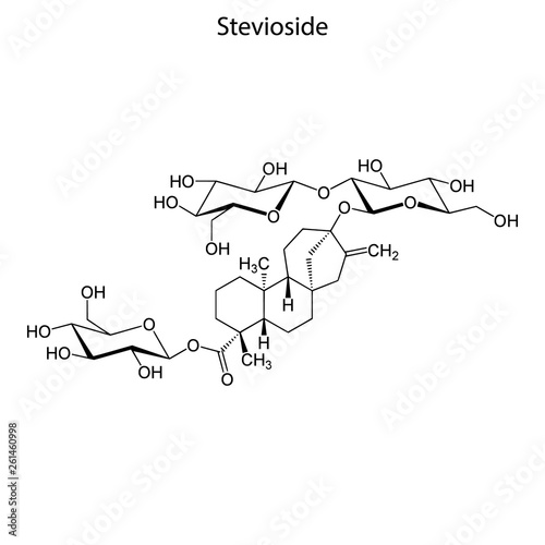 Skeletal formula of chemical molecule.