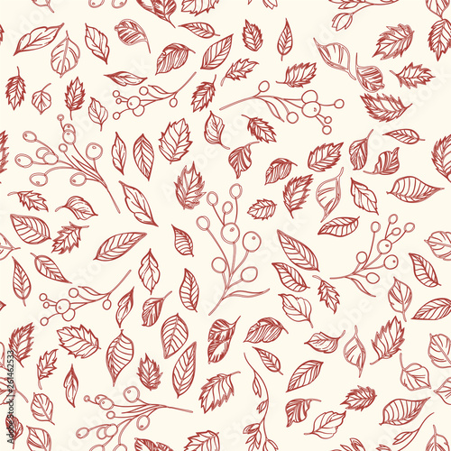 Seamless pattern. leaves